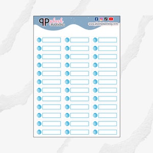 Writable AT&T Icon Label Planner Stickers, Internet Bill, Phone Bill, Removable Stickers, Plush Planning