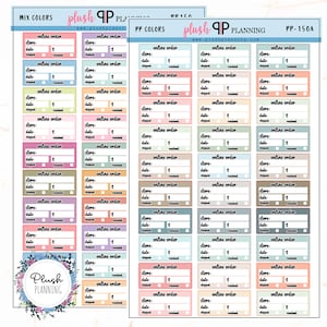 Online Order Online Shopping Tracker, Mix Colors, PP Colors, Removable Sticker, Plush Planning