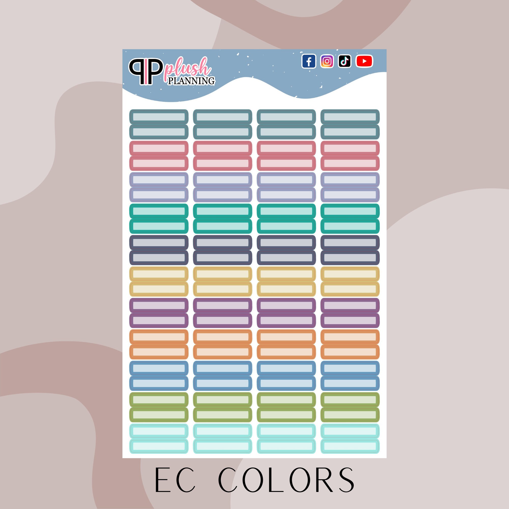 EC Quarter Box - EC OTG Petite Planner Stickers - Etsy