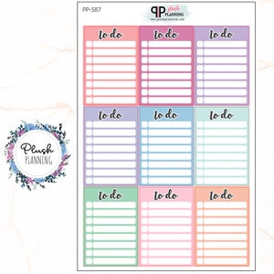 TO DO Stackable Sidebar Checklist Planner Stickers