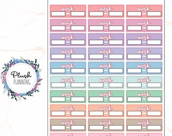 Work Shift naar Shift Tracker Planner Stickers