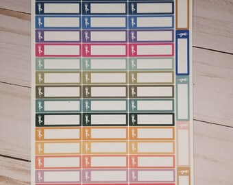 Yoga Class Planner Stickers: Removable Matte Paper