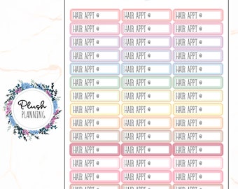 HAIR APPT Planner Stickers