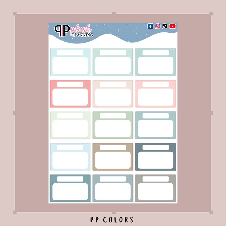 Writable Box With Header Planner Stickers - Etsy