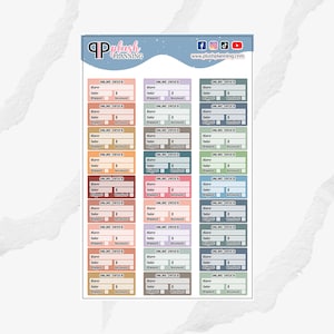 Online Order Tracker Planner Stickers, Order Online Tracker, Track Orders, Functional Stickers, Plush Planning Colors