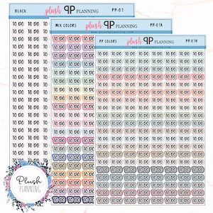 May include: Three sheets of planner stickers with the text "To Do" repeated in various colors. The stickers are in black, a mix of colors, and pastel colors. The sheets are labeled "Black", "Mix Colors", and "PP Colors".