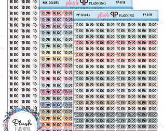 Adesivi per planner To Do Script, carta opaca rimovibile