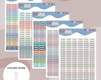 Mini autocollants pour agenda sans école