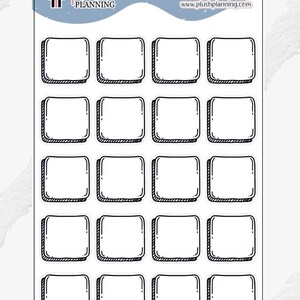 Writable Notes Box Black Color Deco Journaling Scrapbooking Planner ...