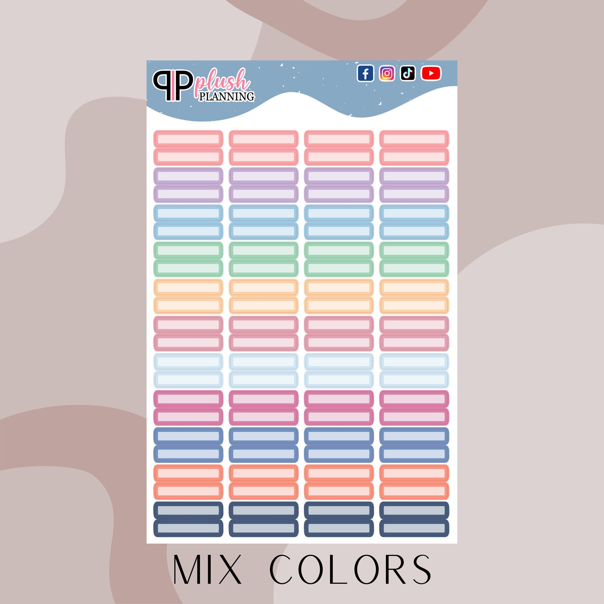 EC Quarter Box - EC OTG Petite Planner Stickers - Etsy