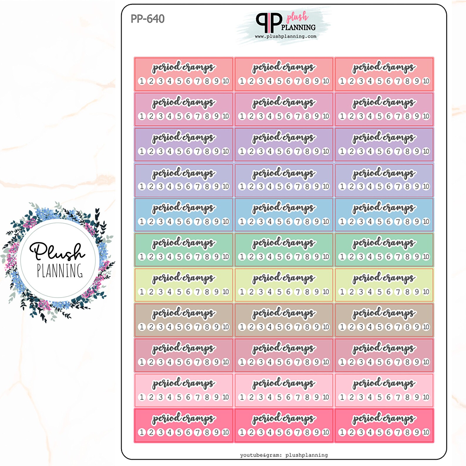 Period Cramps PAIN Level Tracker Planner Stickers Pain Scale Etsy Period Cramps PAIN Level Tracker Planner Stickers Pain Scale Etsy