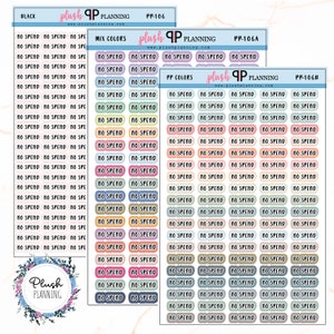 NO SPEND Script Planner Stickers
