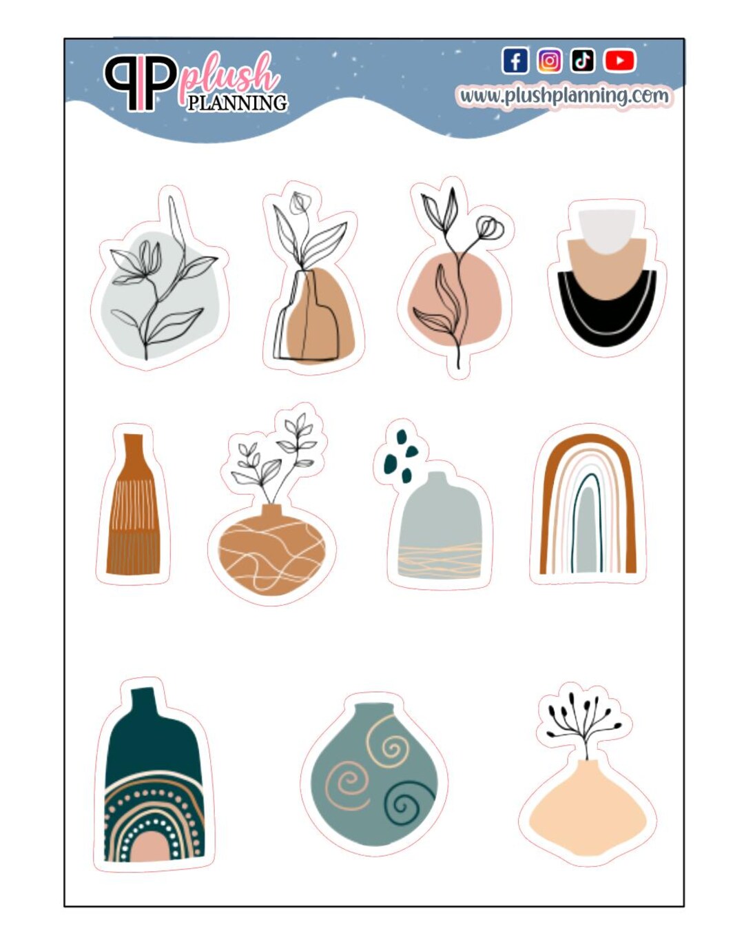 Abstract Preparation Sticker Abstract Clip Art B Stickers, Functional Scrapbooking Stickers - Etsy