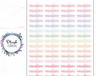 Vacation Script Planner Stickers