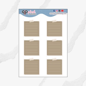 Beschreibbare Notizen Post It Planner Sticker, Deko Journaling Scrapbooking Planner Stickers, Dekoration Sticker, Journal Sticker