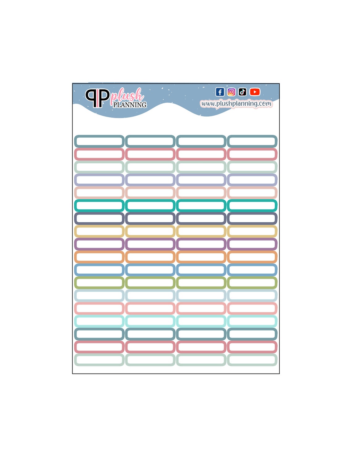 Month Quarter Box Planner Stickers, Erin Condren Petite Planner ...