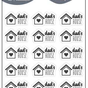 Dad's House-stickers evenementenplanner, functionele decostickers, miniserie, scrapbookstickers, logboekstickers