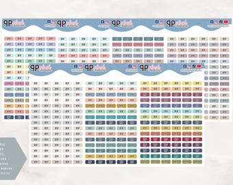 Adesivi IEP Mini Label Tracker Planner, adesivi rimovibili, pianificazione peluche