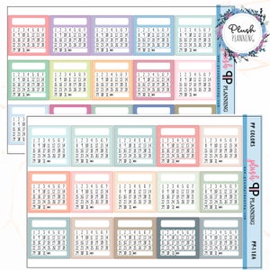 MONTH HABIT Tracker Monthly Sidebar Planner Stickers