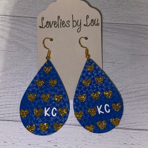 Love KC faux leather earrings
