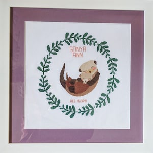 Baby Otter PDF Crossstitch Pattern