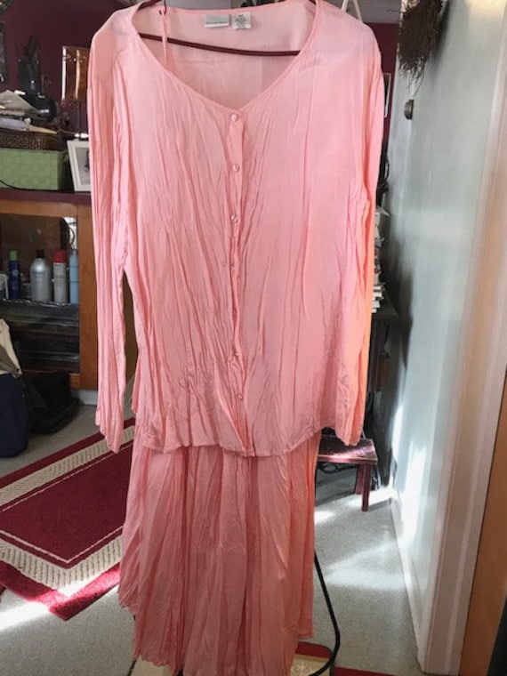 maxi skirt and top/ pink maxi skirt with top / Cri