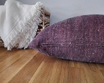 Designer Cushion Cover | Woven Wool Throw Pillow | Rustic Throw Pillow Cover | Modern Farmhouse Pillow Cover | Wool Cushion Cover
