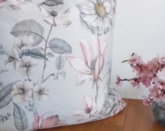 Handmade Decorative Pillow Cover | Soft Pink Wildflowers Pattern | Cottagecore Floral Cushion | Romantic Throw Pillow for Sofa or Bed