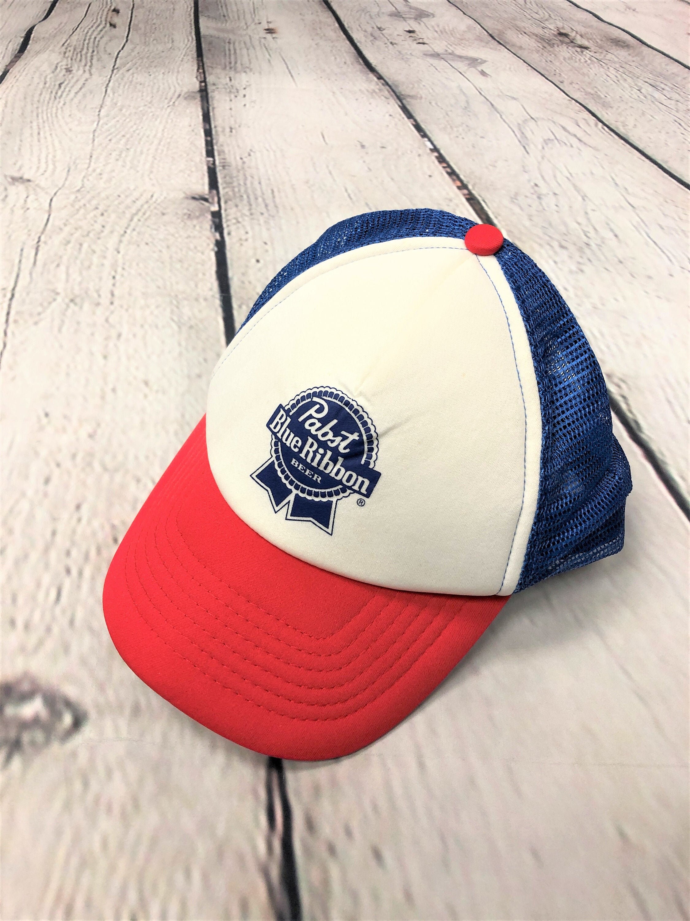 Vintage PBR PBR Beer Snapback Pabst Blue Ribbon Trucker Hat Etsy