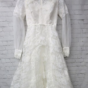 Vintage 1970s WEDDING DRESS 70's Lace Wedding Dress - Etsy