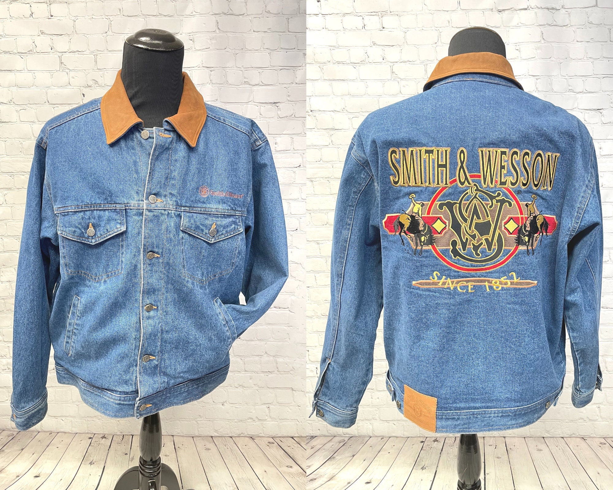 Vintage 80s/90s, Smith Wesson Jean Jacket, Smith and Wesson
