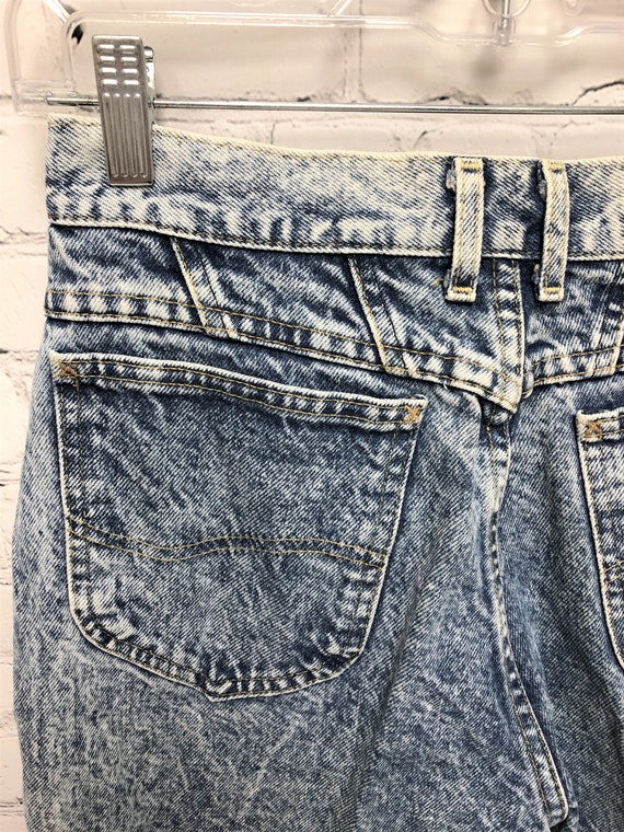 Vintage 1980's, LEE Jeans, Acid Washed Denim, Hig… - image 6