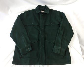 Vintage 1980s Distressed Filson Tin Cloth Cruiser Jacket