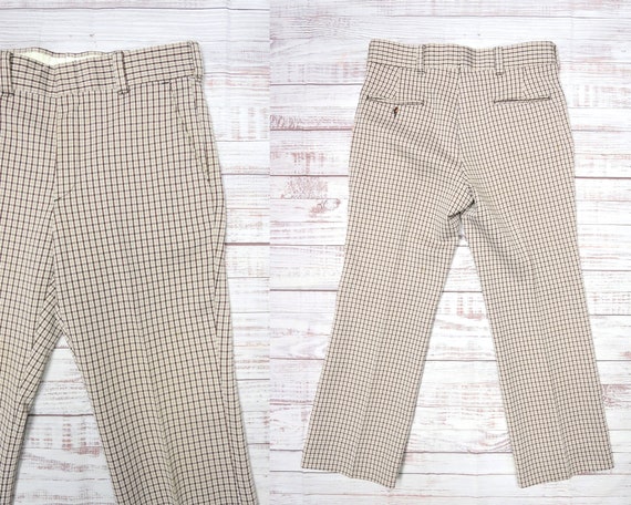 Vintage 1970's SEARS Roebuck and CO 34x29 Plaid Pants - Etsy