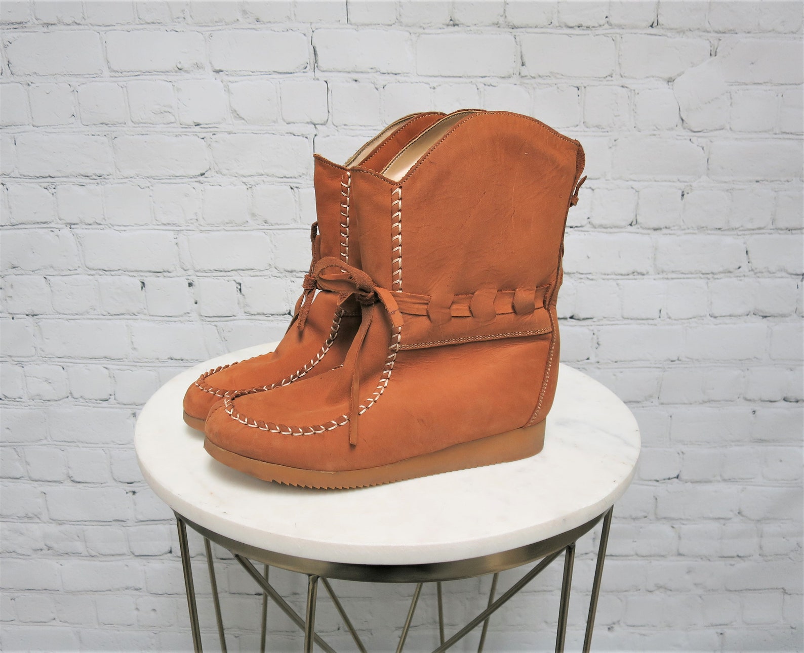 Vintage Romanian Boots Duck Feet Boots Leather Moccasin Etsy