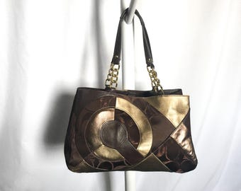Vintage 90s COACH Brown Suede Ergo Nubuck Shoulder Bag
