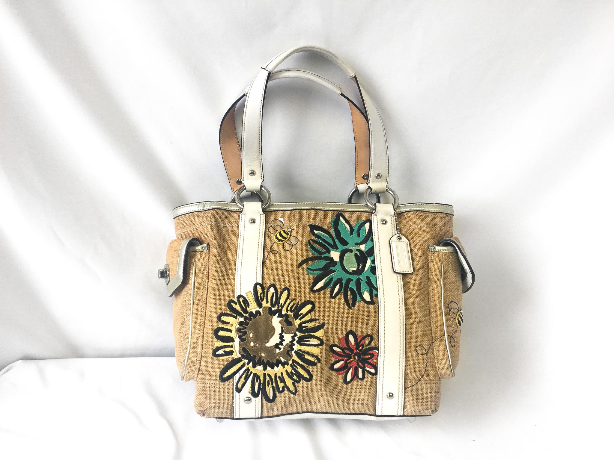 Vintage Coach Bags With Flower - Etsy