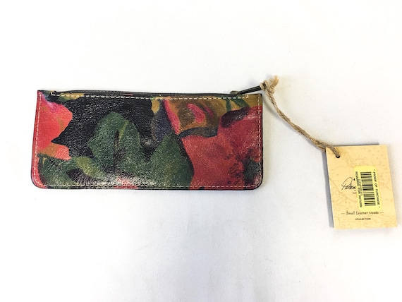 NWT Patricia Nash Lisbon Multicolor Floral Leather Coin Purse pouch Etsy