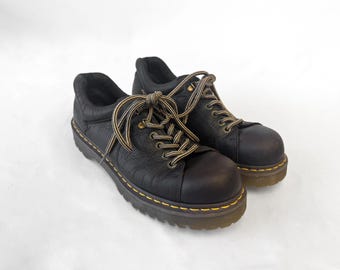 Vintage Dr. Martens Brown 8651 Leather Platform Loafers  display picture 1