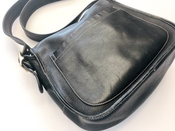 Vintage Coach 9126 Legacy Black Leather Crossbody Bag… - Gem