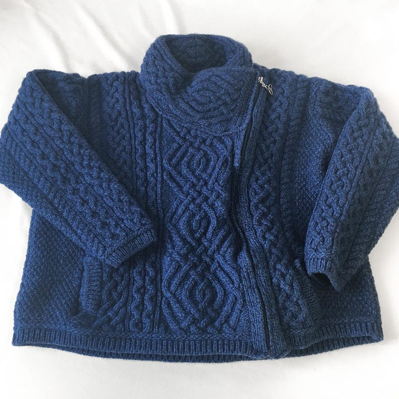 Asymmetrical Merino Wool Cape Sweater