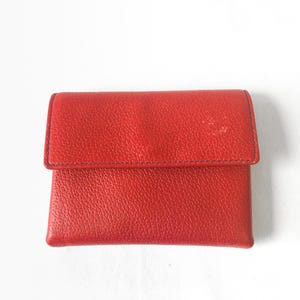 Vintage Coach Red Pebbled Playing Card Travel Case Wallet, Vintage Classy Coach Wallet