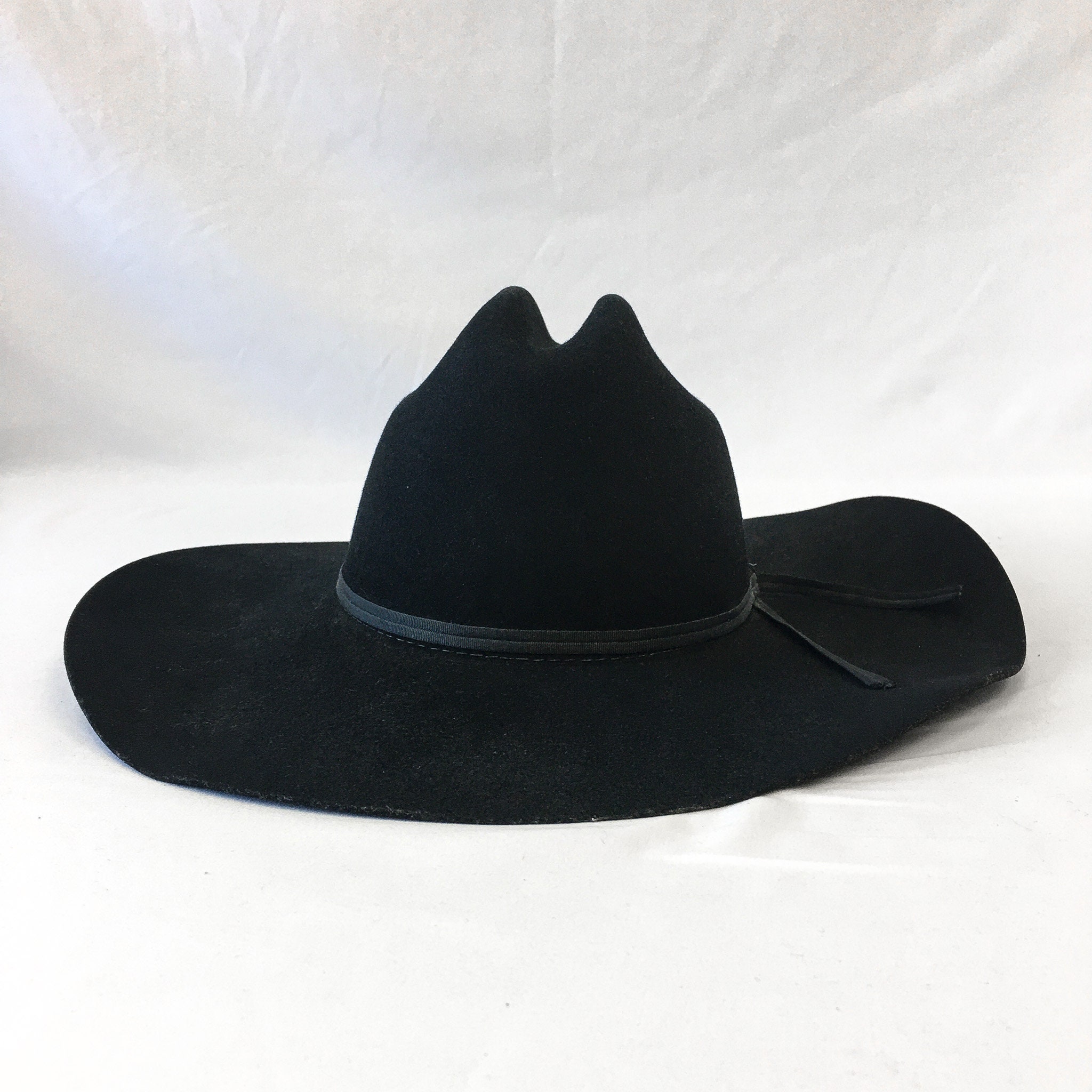 80s Baily Cowboy Hut 黒 Vintage Bailey Black Western Hat Men Size 7 1/8 Fox Fire | eBay
