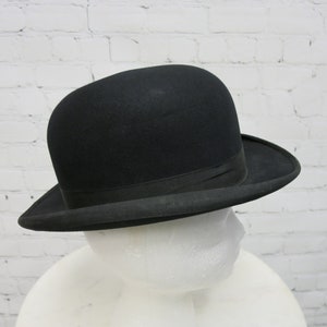 Vintage 1930s, Stetson Hat, Black Wool Bowler Hat, Sz 6 3/8, Derby Hat ...
