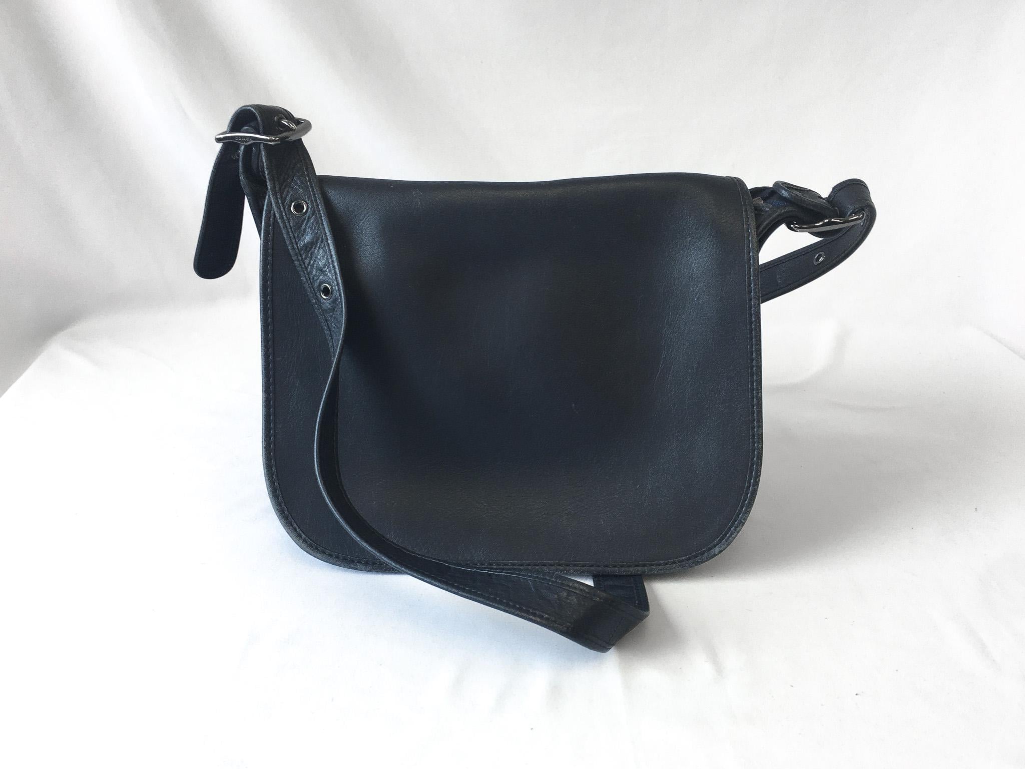 Limited Edition Coach Dark Navy Legacy Saddle Bag 75th Anniversary