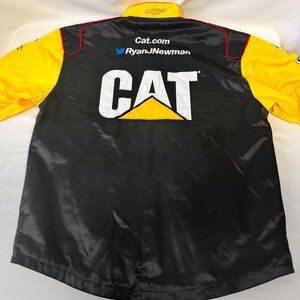 Chase Authentics Caterpillar Yellow Black Racing Jacket, Men's Sz. L, Vintage NASCAR Unisex Racing Jacket bild 6