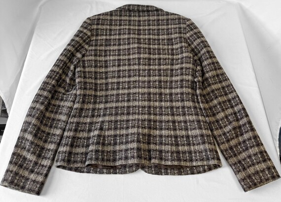 Vintage Pendleton Beige Neutral Grid Patterned Wo… - image 3