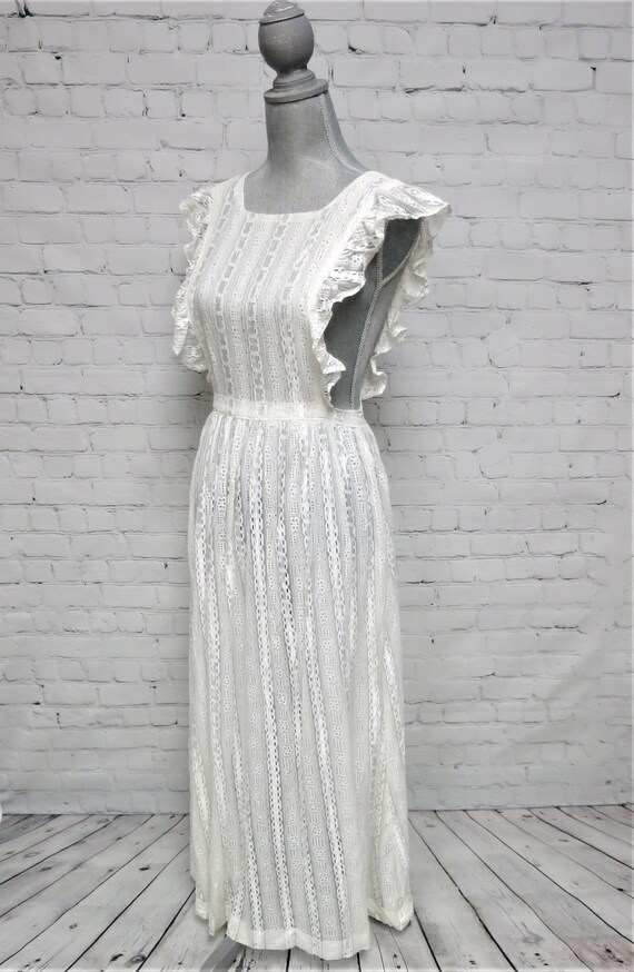 Vintage, 1970's, All Lace Pinafore, Apron Dress, 7