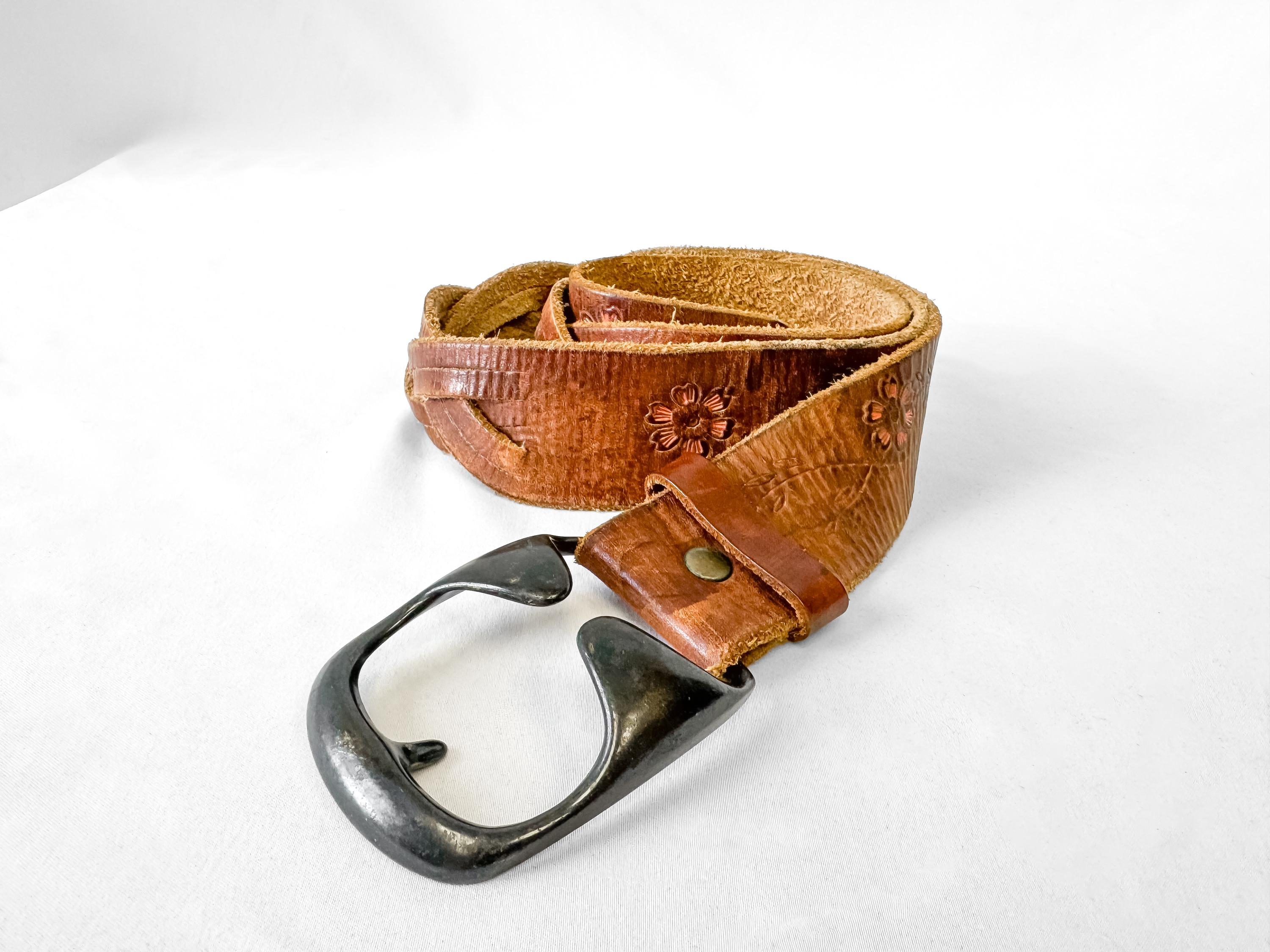 Vintage Painted Belt - Etsy display picture 2