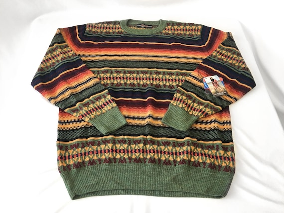 Vintage THRASHED The Woolrich Woman 100% Wool Sheep Sweater